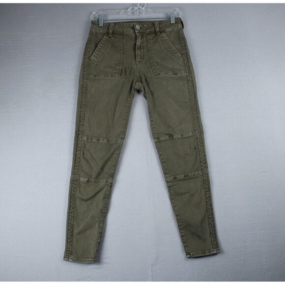 American Eagle Ne(X)t Level Stretch Hi-Rise Jegging Crop Green 4 Women - Picture 1 of 16